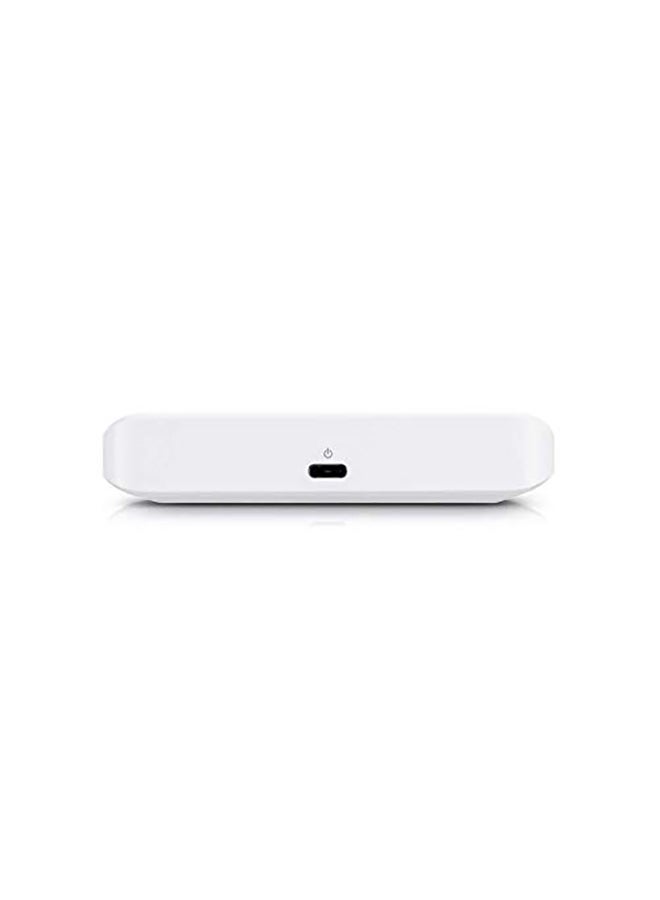 UniFi USW-Flex-Mini Managed 5-Port Gigabit Switch with USB-C Power Adapter White