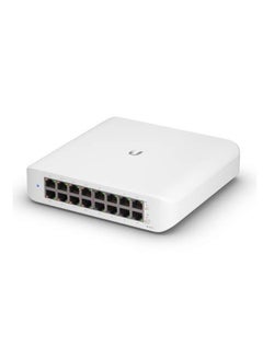 UniFi Switch Lite 16 PoE | 16-Port Gigabit Switch with 8 PoE+ 802.3at Ports (USW-Lite-16-PoE) White