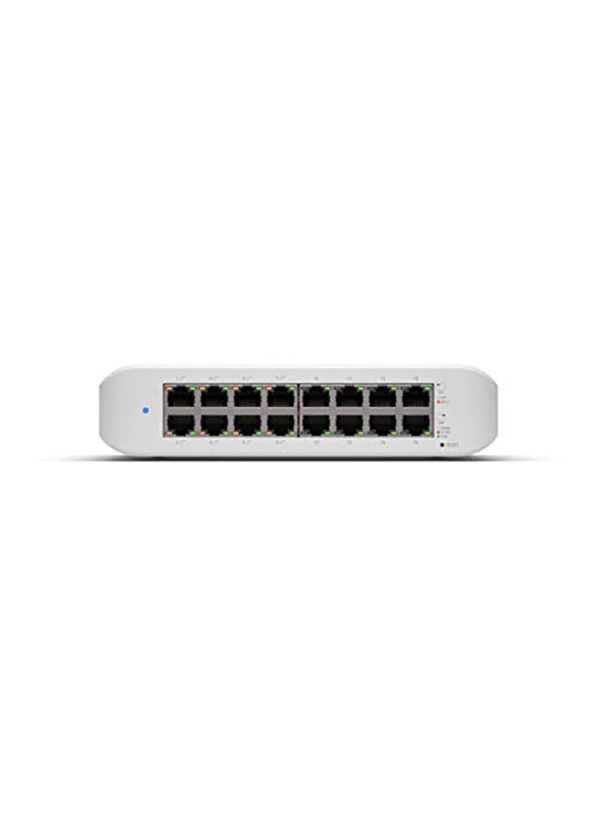 Ubiquiti Networks - UniFi Switch Lite 16 PoE | 16-Port Gigabit Switch with 8 PoE+ 802.3at Ports (USW-Lite-16-PoE) White - Image 1