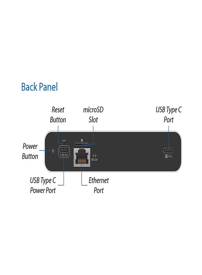 UniFi Cloud Key Gen2 Plus, Compact Network Management Device with Octa-Core Processor, 1TB HDD, PoE Support, 3GB RAM, Bluetooth, OLED Display, and Anodized Aluminum Enclosure| UCK-G2-PLUS Black - v1628664382/N49973880A_4