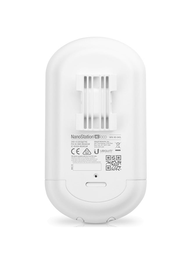 UBIQUITI NanoStation AC loco 5 GHz airMAX ac Radio Up to 450+ Mbps, 10+ km White  - Image 3