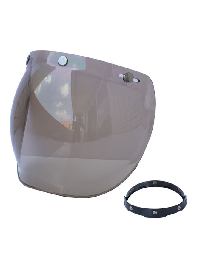 Generic Motorcycle Anti-Scratch Wind Face Shield Helmet Bubble Lens Visor  - Image 1