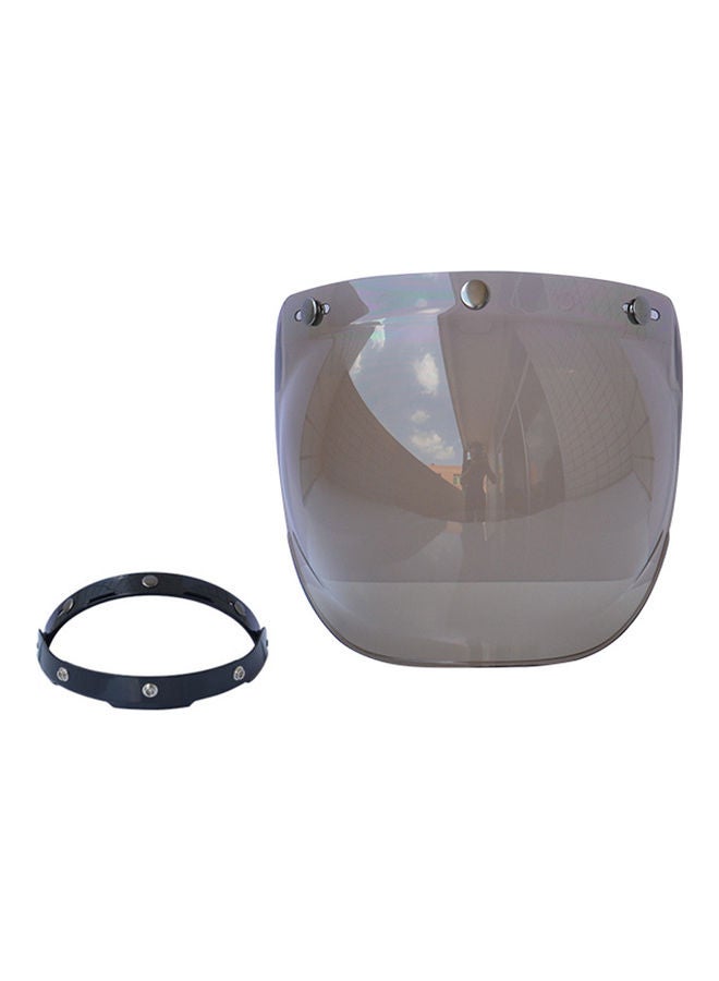 Generic Motorcycle Anti-Scratch Wind Face Shield Helmet Bubble Lens Visor  - Image 2