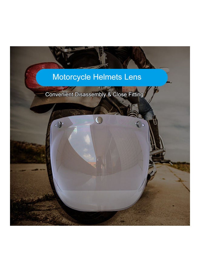 Generic Motorcycle Anti-Scratch Wind Face Shield Helmet Bubble Lens Visor  - Image 3