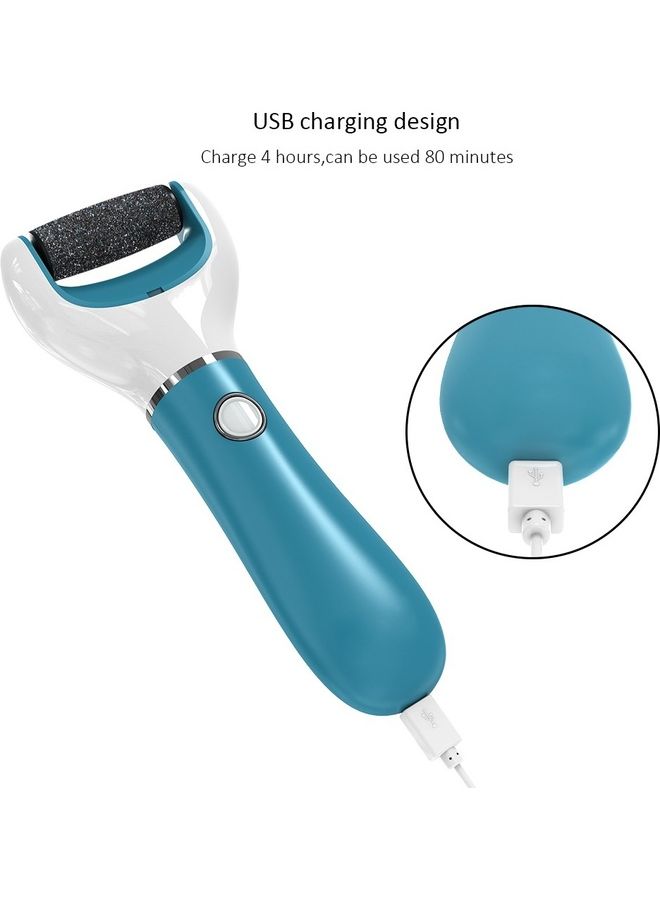 Electric Callus Remover Pedicure Tools Blue 22x10x4.5cm - Image 4