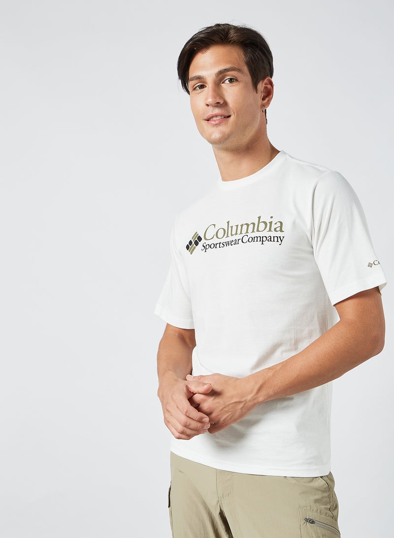 Columbia Logo Print T-Shirt White  - Image 1