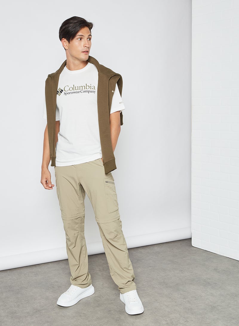 Columbia Logo Print T-Shirt White  - Image 2
