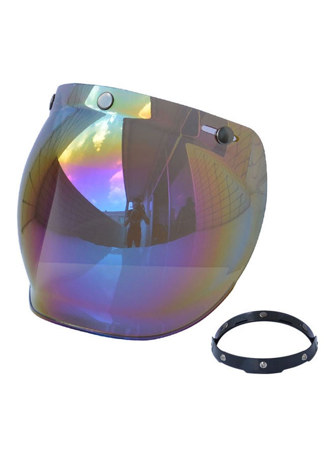 Generic Motorcycle Anti-Scratch Wind Face Shield Helmet Bubble Lens Visor  - Image 1
