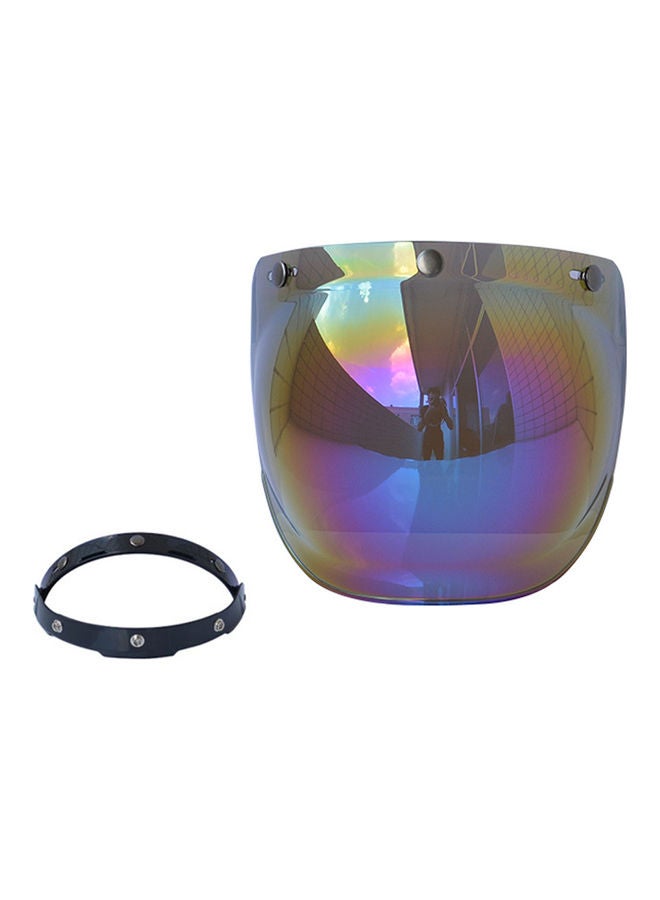 Generic Motorcycle Anti-Scratch Wind Face Shield Helmet Bubble Lens Visor  - Image 2