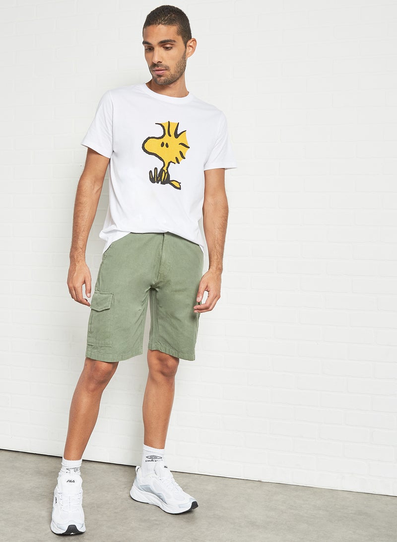 STATE 8 Casual Cargo Shorts Green  - Image 2