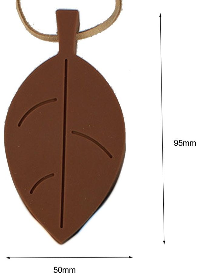 Leaf Shape Safety Door Stopper Brown  - Image 2