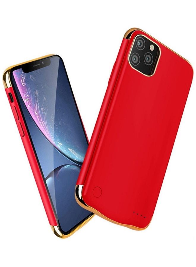 Generic - Protective Extended Rechargeable Battery Charger Case Compatible with Apple iPhone 12/12 pro Red/Golden - Image 1