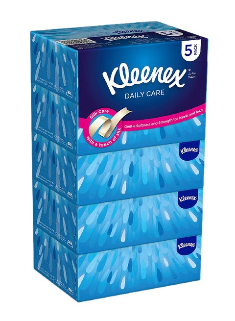 Daily Care 2 Ply Facial Tissue 170 Sheets Pack of 5 White