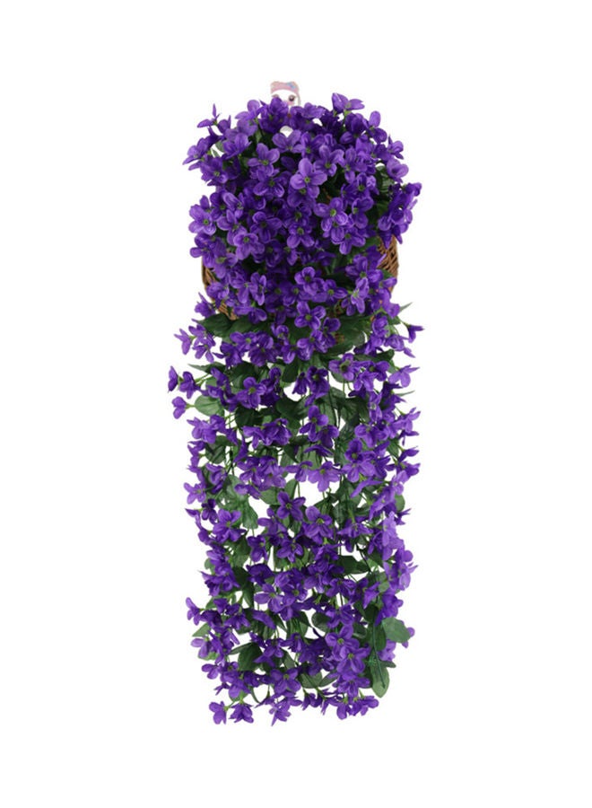 Generic 2-Piece Wall Hanging Artificial Flower Vine Purple  - Image 1