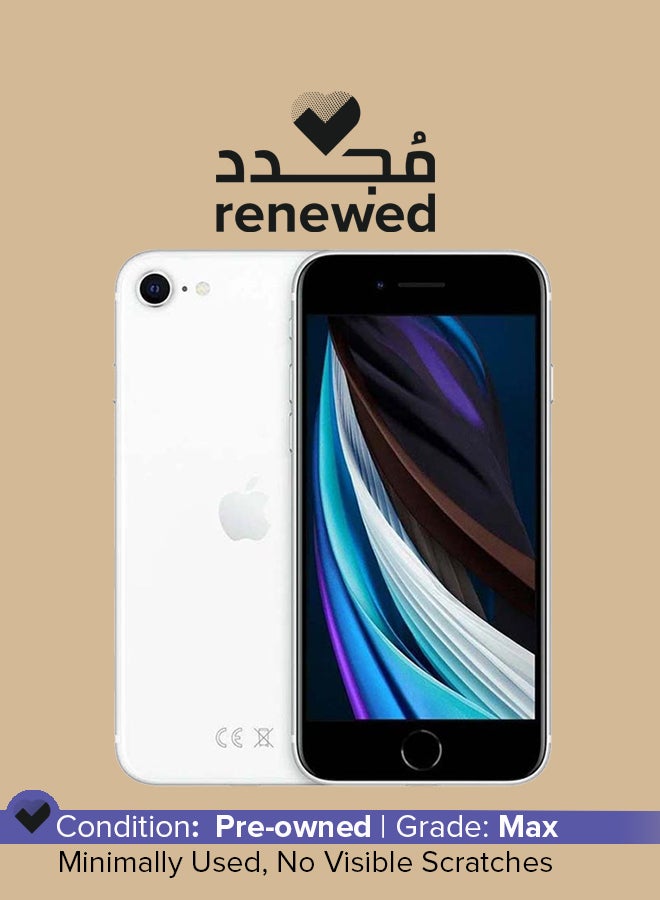 Apple Renewed - iPhone SE 2020 (2nd Gen) With FaceTime White 3GB RAM 128GB 4G LTE - Image 1