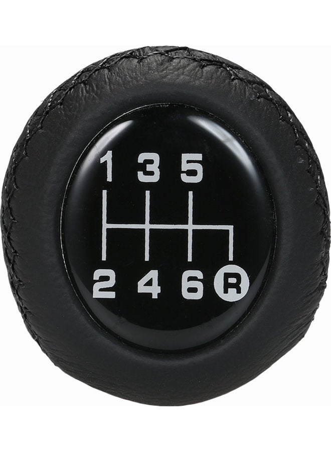 Universal 6 Speed Car Manual Gear Shift Knob Shifter Leather - Image 2