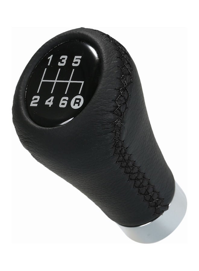 Universal 6 Speed Car Manual Gear Shift Knob Shifter Leather - Image 3