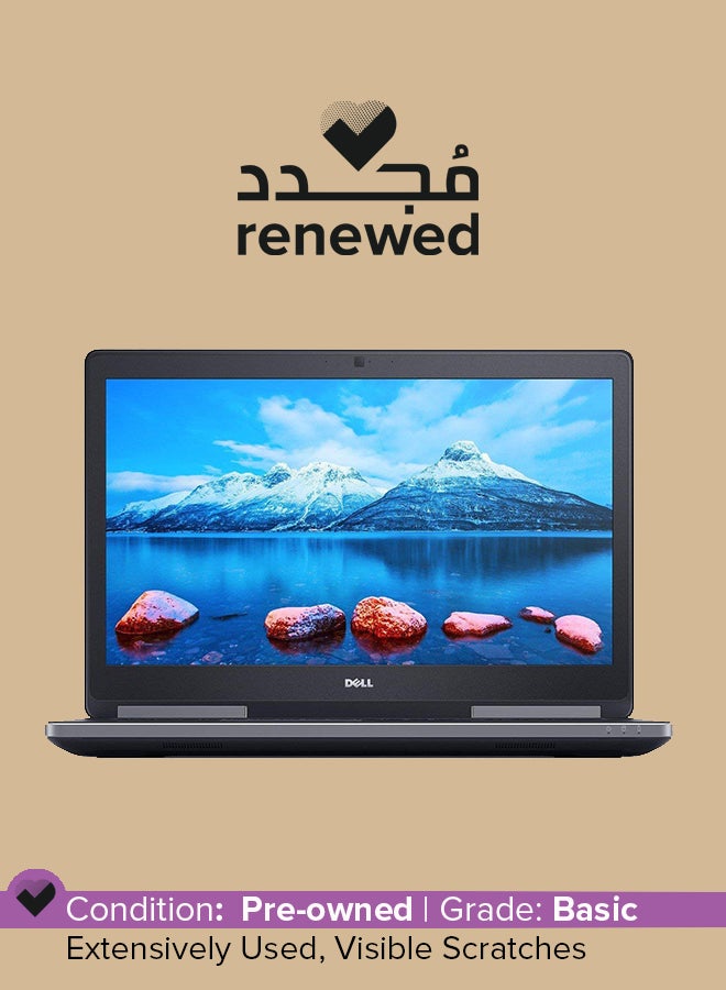 ديل مُجدد-لابتوب بريسيشن موبايل ورك ستيشن طراز 7510 (2015) بشاشة مقاس 15.6بوصة ومعالج إنتل كورi7 / الجيل السادس وذاكرة رام سعة 8 جيجابايت ومحرك أقراص صلبة سعة 1تيرابايت وبطاقة رسومات إنفيديا كوادرو M1000M سعة 2 جيجابايت مع لوحة مفاتيح باللغتين الإنجليزية والعربية الإنجليزية/العربية أسود - Image 1