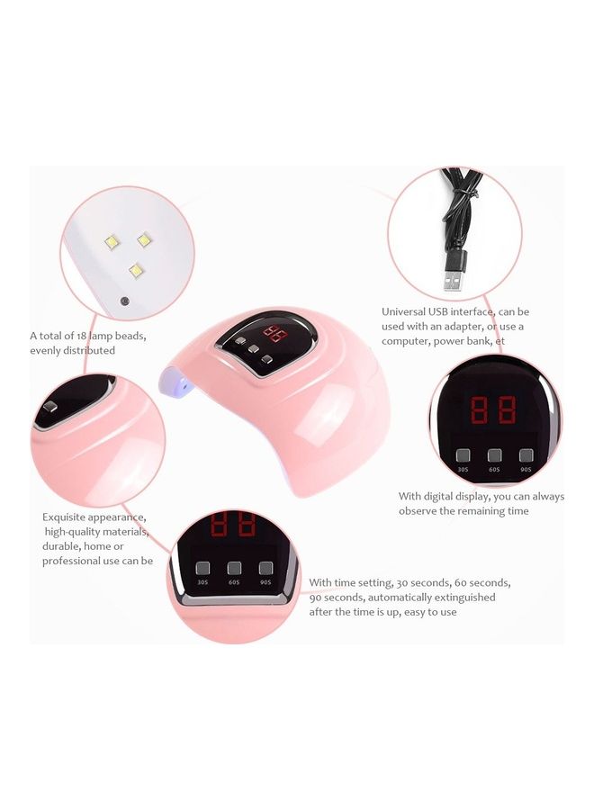 مجفف لطلاء جل الأظافر وردي/أسود - Image 5