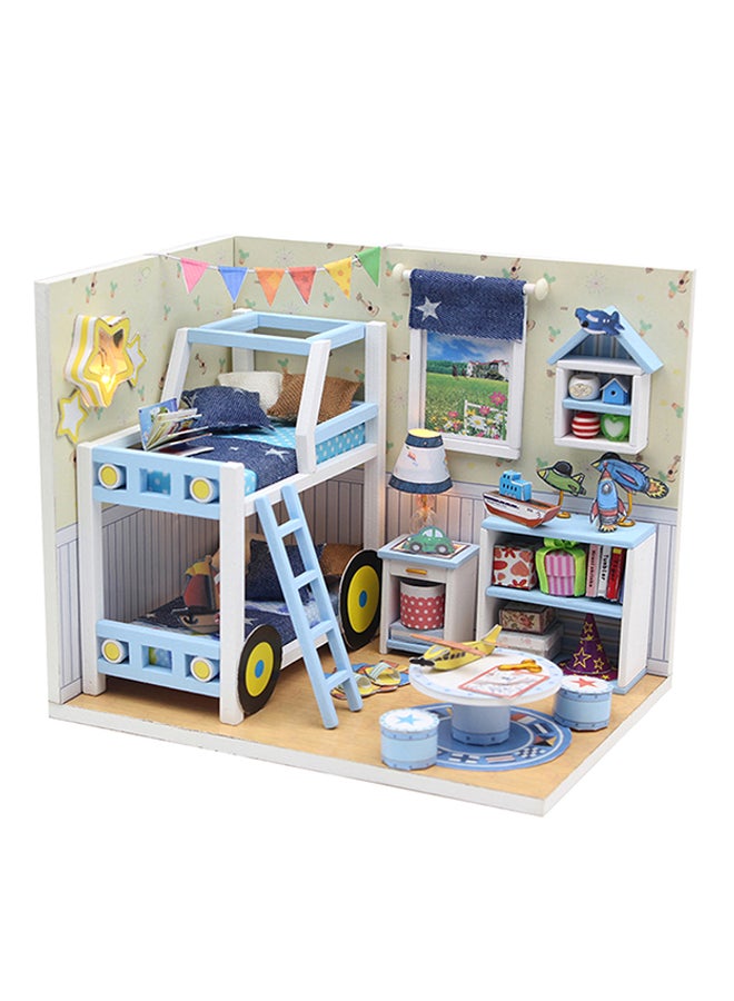 Dollhouse Miniature Furniture And Led Light 14.6x10.5x12.2cm - Image 1