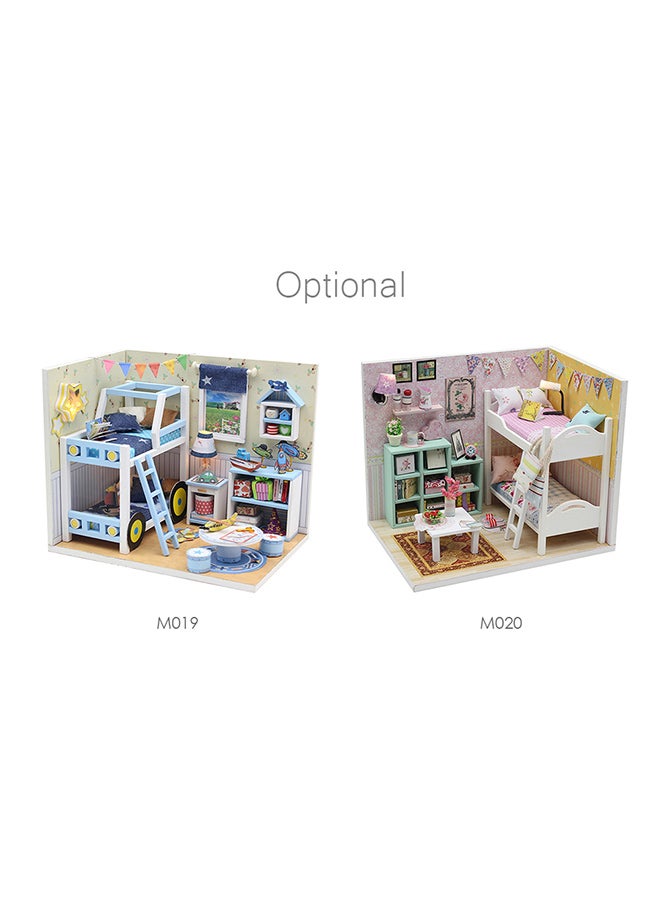 Dollhouse Miniature Furniture And Led Light 14.6x10.5x12.2cm - Image 2