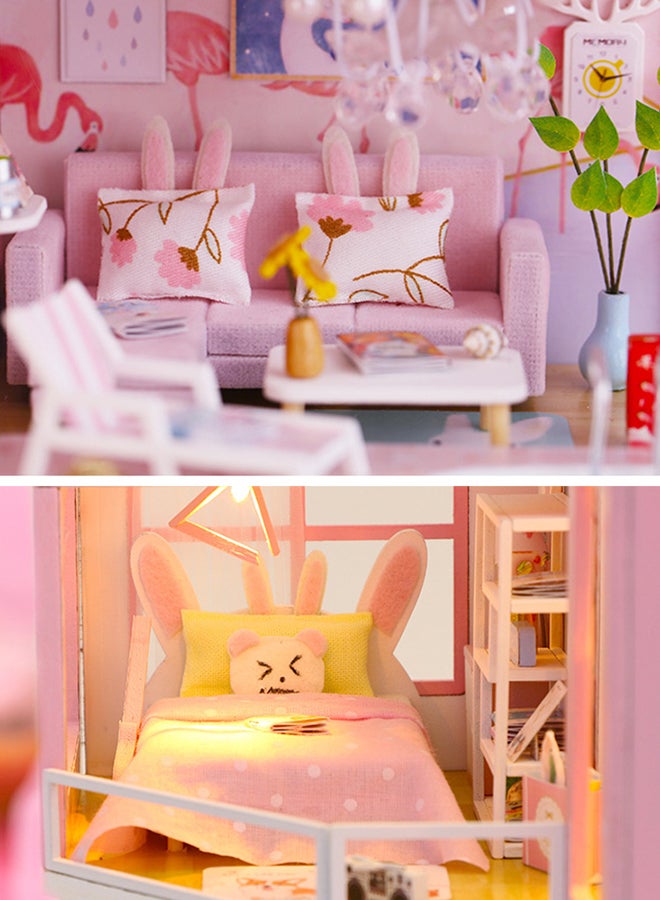 Dollhouse Miniature Furniture And Led Light 35x6.20x28cm  - Image 5