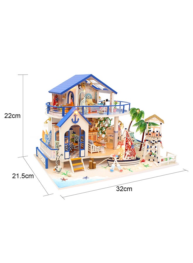 Miniature Doll House With LED Light 32x21.5x22cm - Image 3