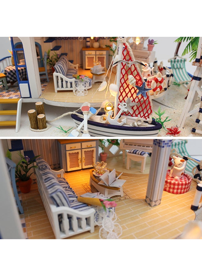 Miniature Doll House With LED Light 32x21.5x22cm - Image 2