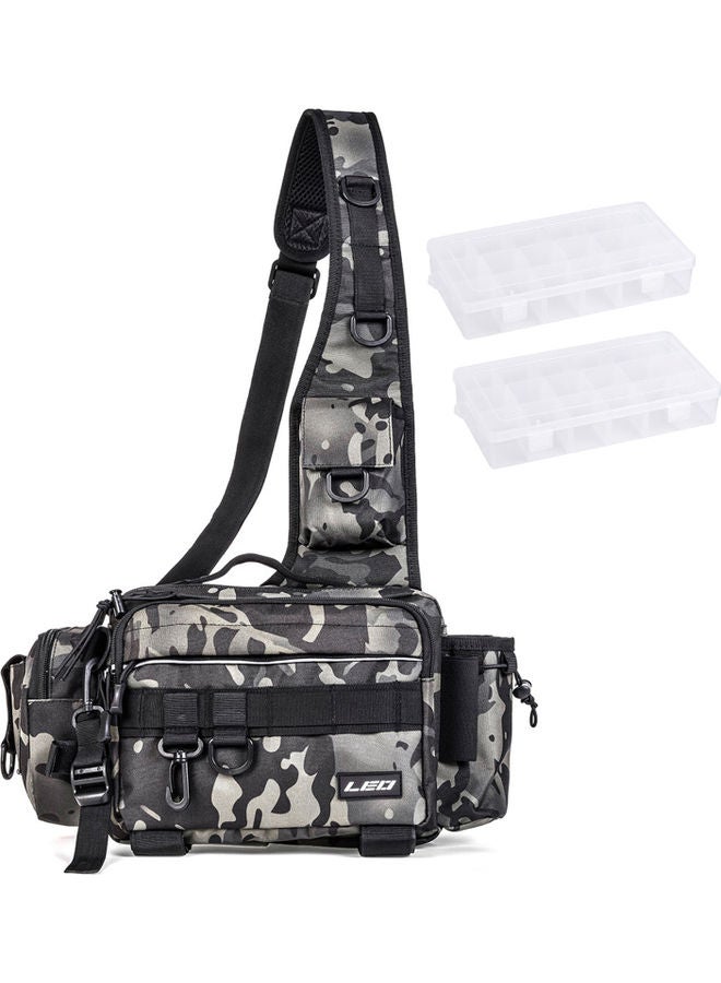 Fishing Tackle Sling Bag with 2 Tackle Boxes - v1628673679/N49978043A_1