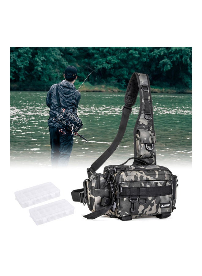 LEO Fishing Tackle Sling Bag with 2 Tackle Boxes - Image 5