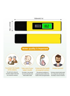 Generic 3 in 1 Digital TDS Water Meter Yellow/Black  - Image 4