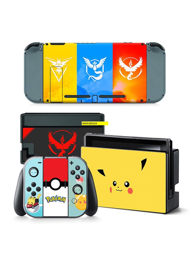 Vinyl Decal Console and Controller Decal Sticker Set For Nintendo Switch Pokemon 