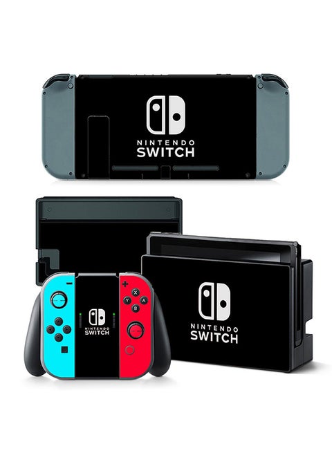 Console and Controller Decal Sticker Set For Nintendo Switch Black