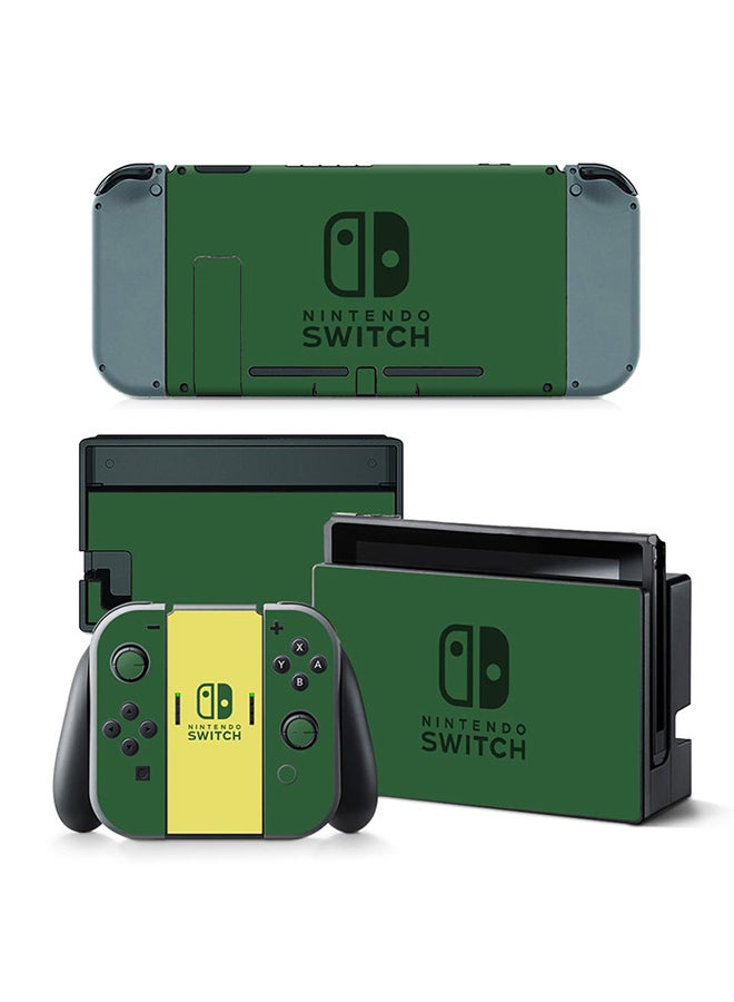 Vinyl Decal - Console and Controller Decal Sticker Set For Nintendo Switch Green - Image 1