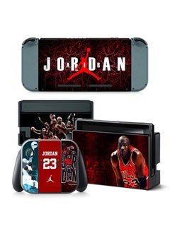Console and Controller Decal Sticker Set For Nintendo Switch NBA Jordan