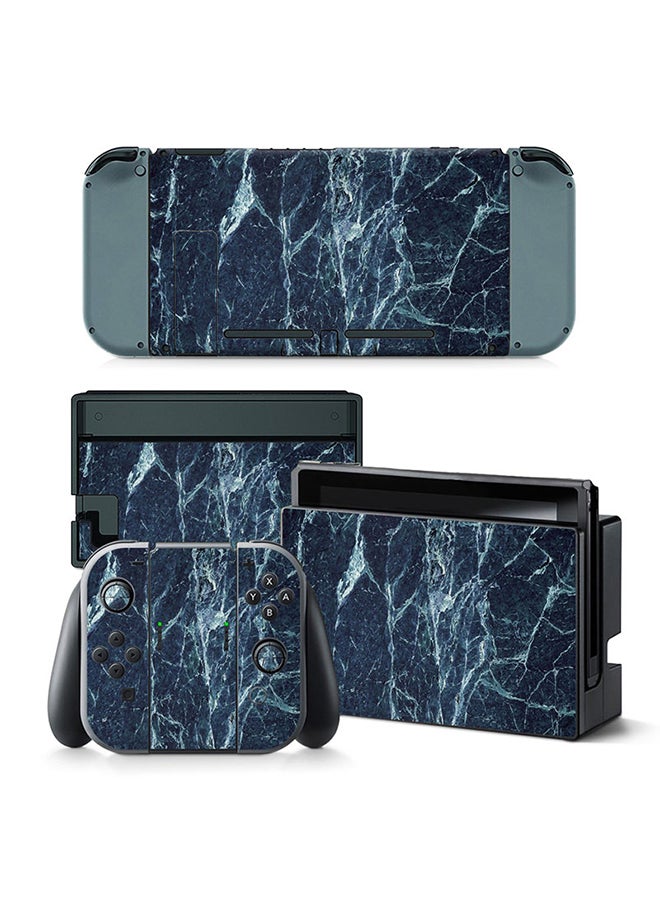 Vinyl Decal Console and Controller Decal Sticker Set For Nintendo Switch Marble 