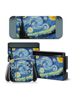 Console and Controller Decal Sticker Set For Nintendo Switch Van Gogh