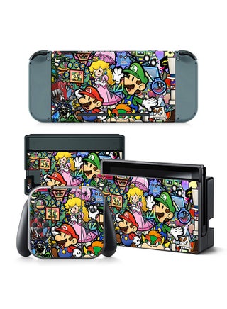 Console and Controller Decal Sticker Set For Nintendo Switch Super Mario - v1628674407/N49526110A_1