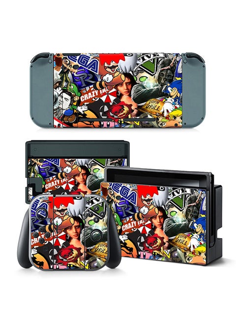 Console and Controller Decal Sticker Set For Nintendo Switch SEGA