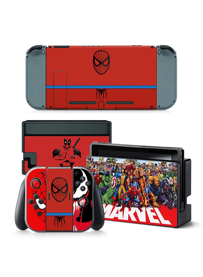 Vinyl Decal Vinyl Decal Console And Controller Decal Sticker Set For Nintendo Switch Marvel N49526118A