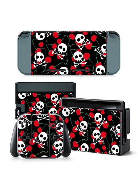 Console and Controller Decal Sticker Set For Nintendo Switch Skull