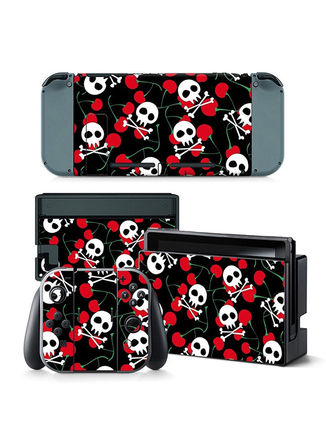 Console and Controller Decal Sticker Set For Nintendo Switch Skull