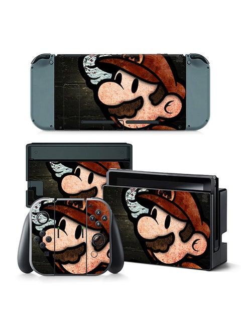 Console and Controller Decal Sticker Set For Nintendo Switch Super Mario