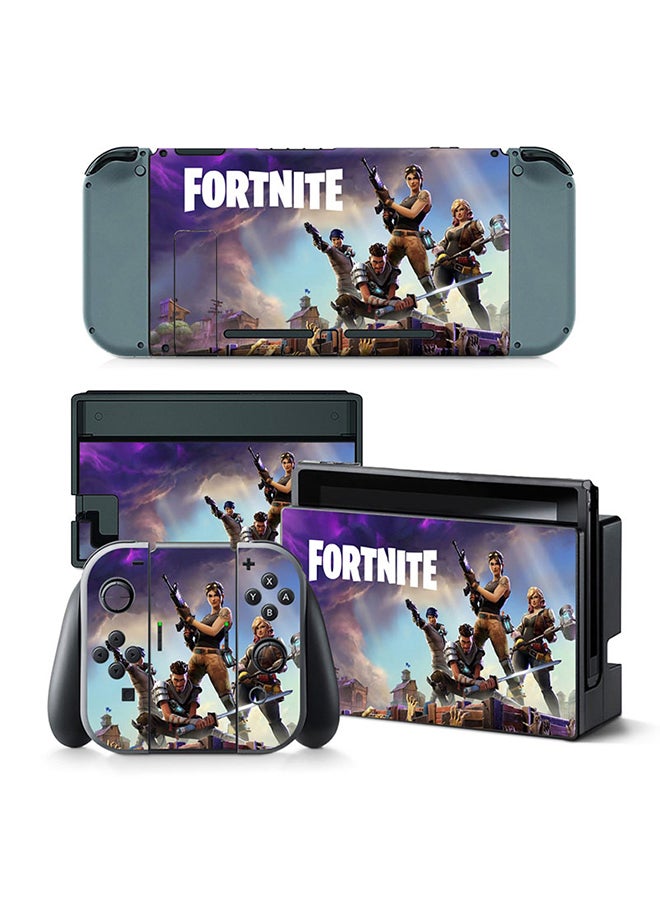 Vinyl Decal - Console and Controller Decal Sticker Set For Nintendo Switch Fortnite - Image 1