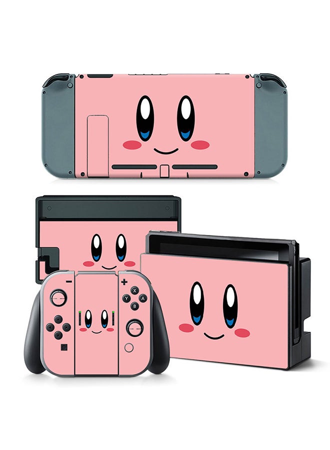 Console and Controller Decal Sticker Set For Nintendo Switch Pink