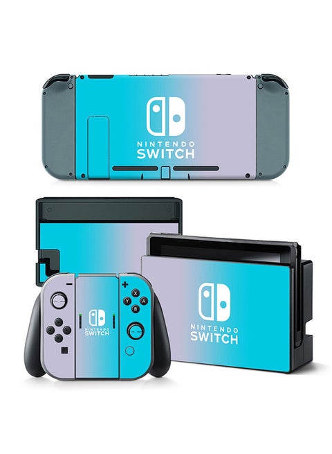 Console and Controller Decal Sticker Set For Nintendo Switch Blue