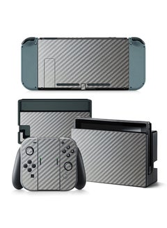 Console and Controller Decal Sticker Set For Nintendo Switch Carbon Grey