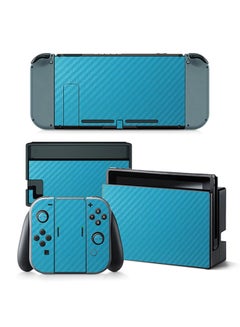 Console and Controller Decal Sticker Set For Nintendo Switch Carbon Blue
