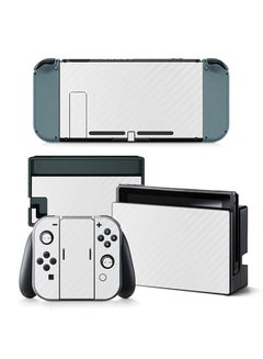 Console and Controller Decal Sticker Set For Nintendo Switch Carbon White