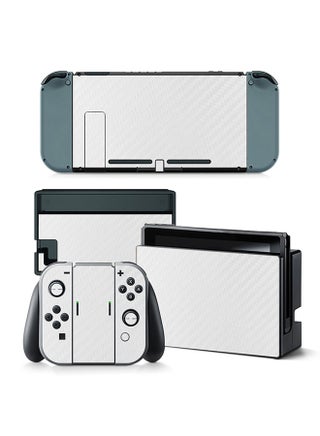 Console and Controller Decal Sticker Set For Nintendo Switch Carbon White - v1628674411/N49526182A_1